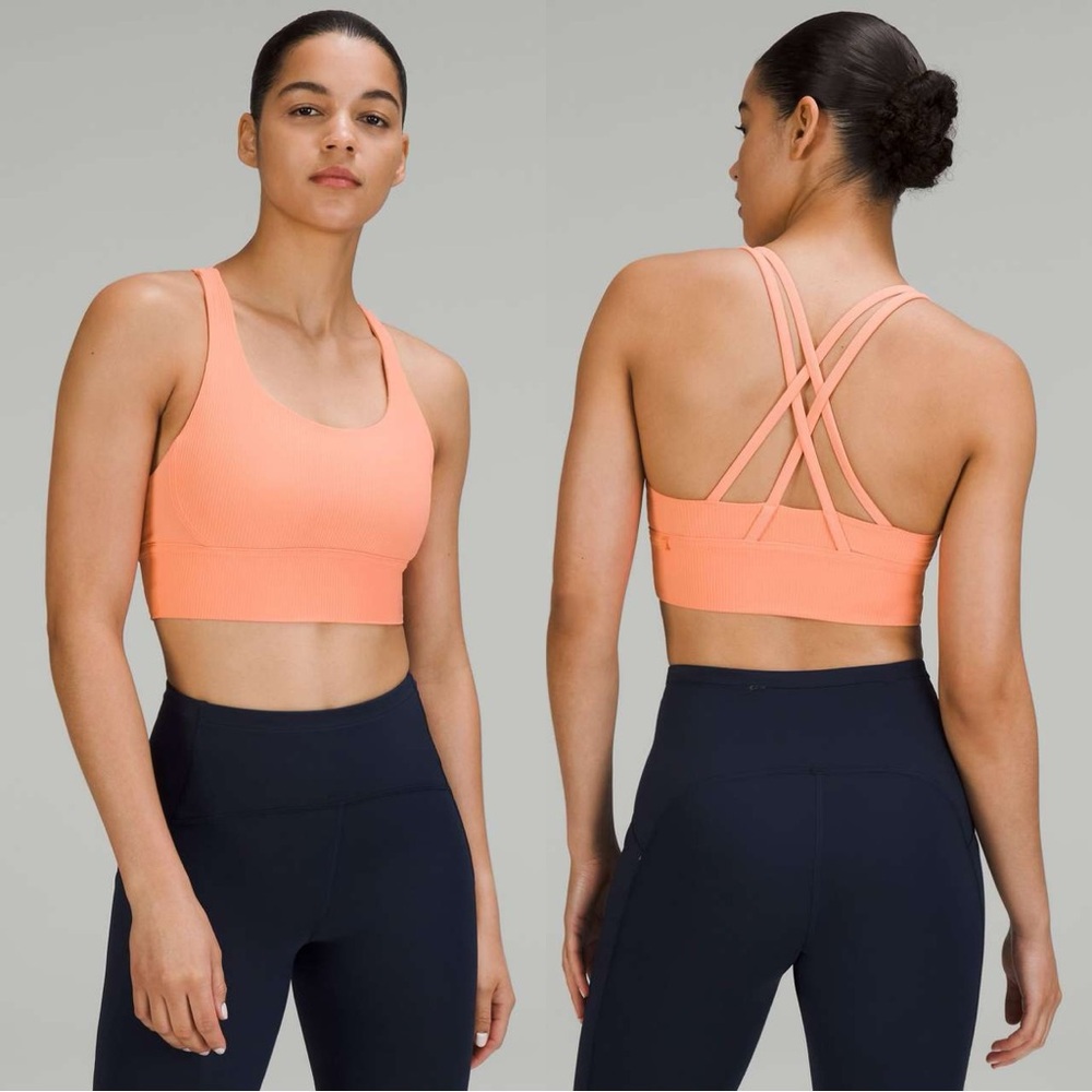 Lululemon Energy Longline Bra Ribbed Luxtreme Size 4